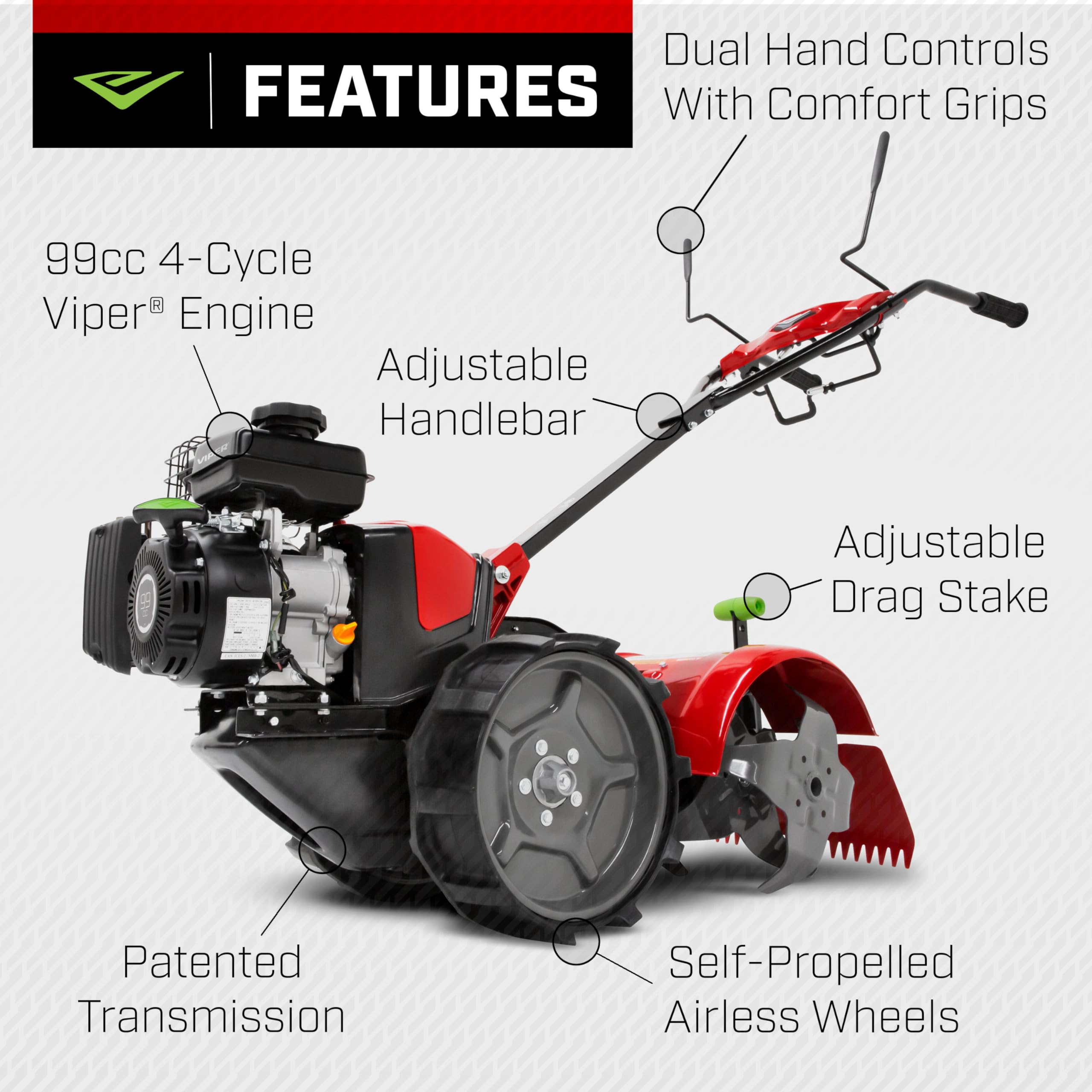 Amazon.com : EARTHQUAKE 31285 Pioneer Dual Direction Rear Tine