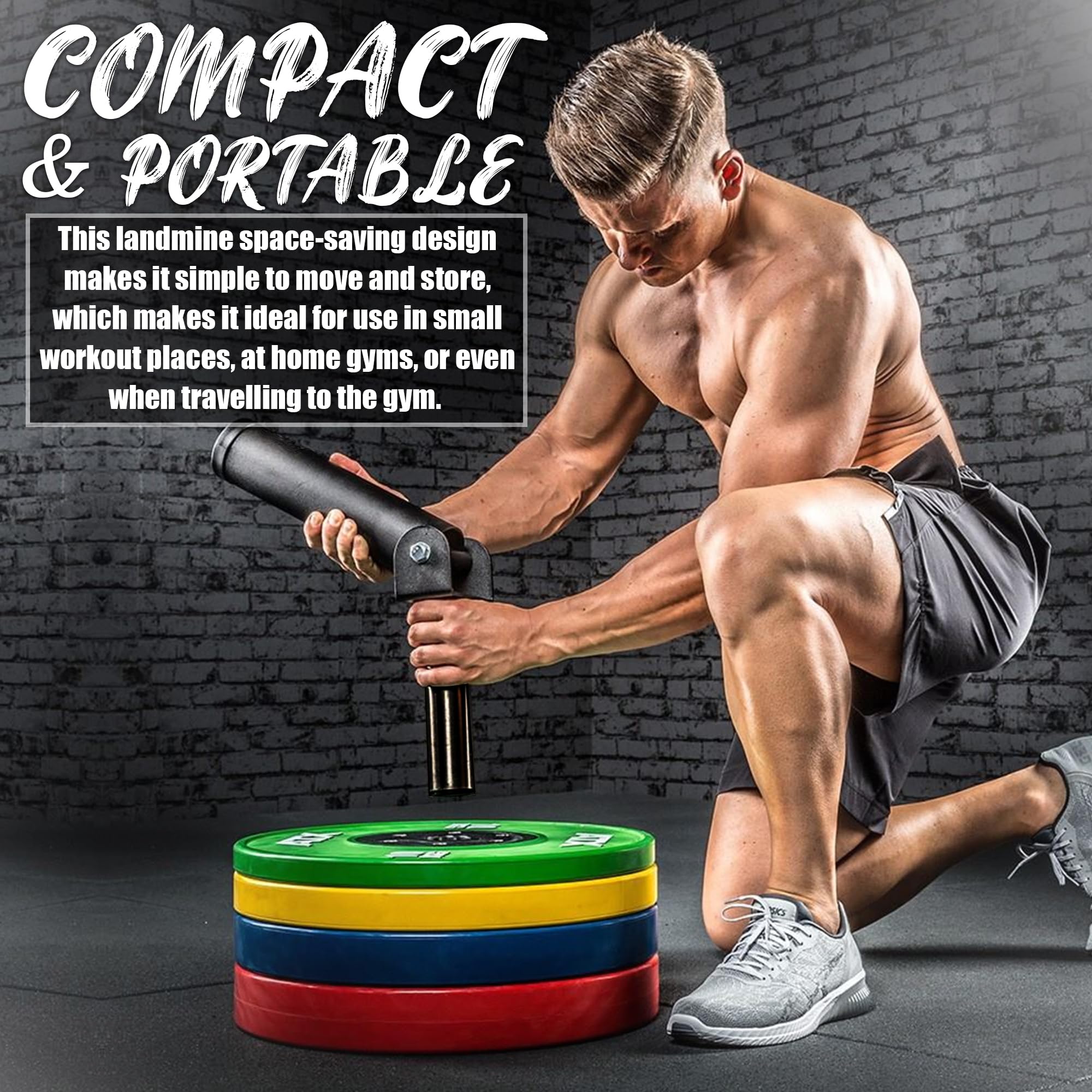 Bodyrip Compact Pro Post Landmine Insert Attachment Machine