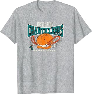 Coastal Carolina Chanticleers Basketball Bite Gray T-Shirt