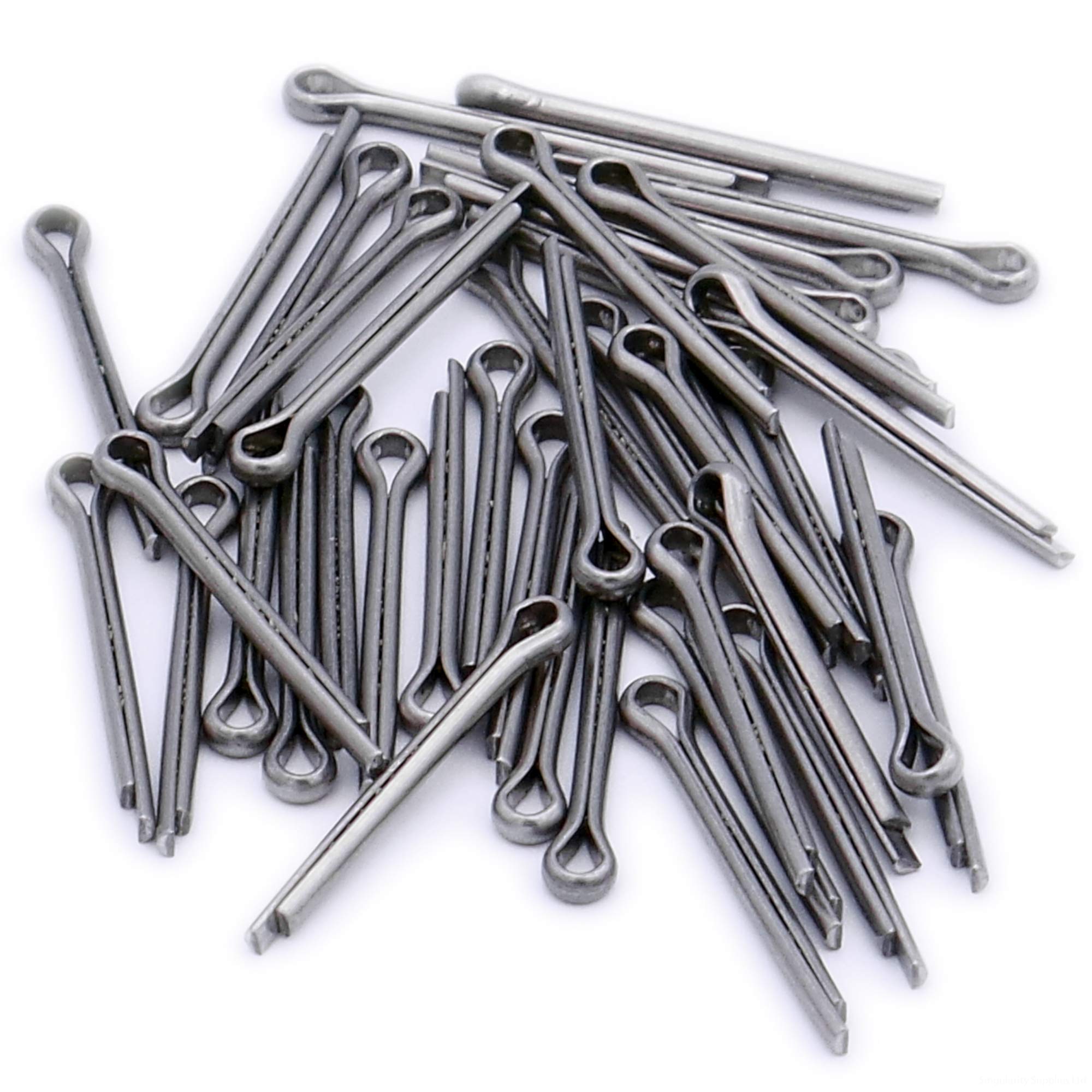Singularity Supplies Silver M2.5 (2.5Mm X 12Mm) Split Cotter Pin - Stainless Steel (A2) (Pack Of 40)