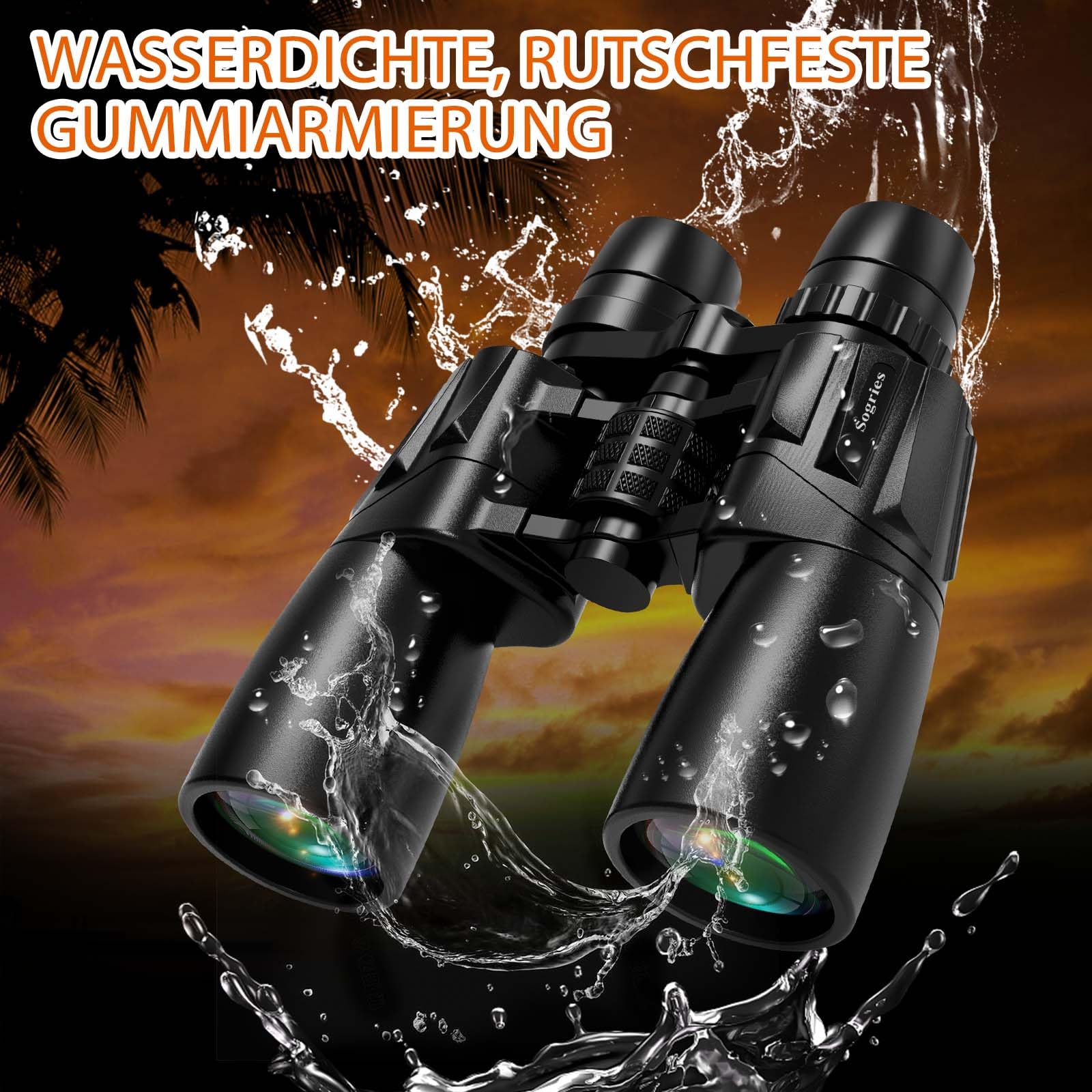 10–30x50 Zoom Fernglas für Erwachsene, HD Fernglas für Vogelbeobachtung | Reisen, Jagd, Konzerte mit großer Sicht, BAK4, FMC-Objektiv, klare Sicht bei schlechten