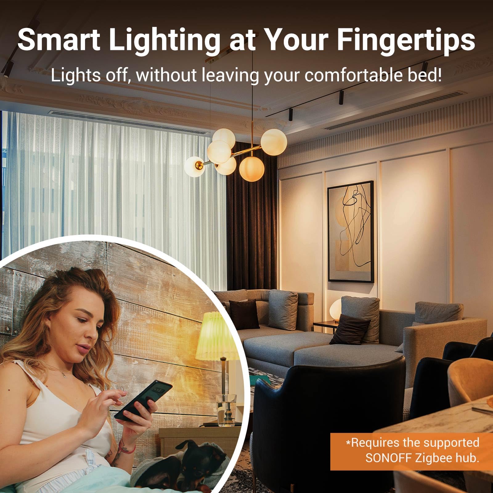 SONOFF Zigbee Interruptor de luz inteligente, requiere concentrador Zigbee, interruptor inteligente, interruptor inteligente sin neutro o con neutro, control de voz con Alexa SONOFF Home, interruptor