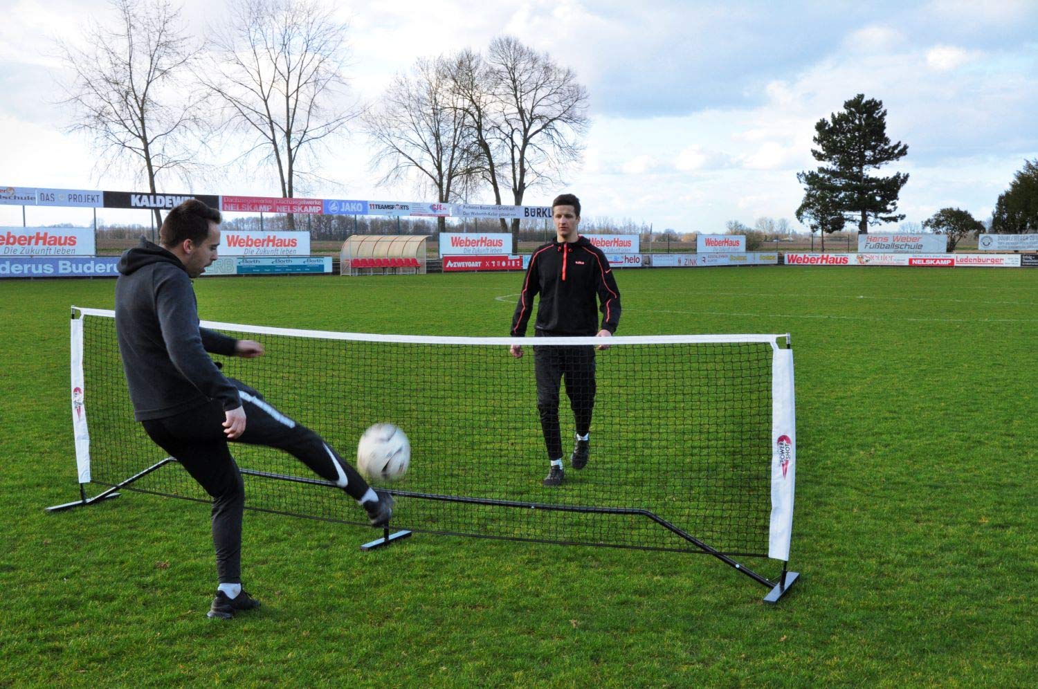 POWERSHOT Fußballtennisnetz - 6m x 1,10m - aus Stahl
