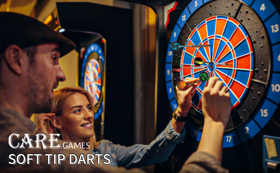 Set Freccette CareGames Con Punte In Plastica - 12 Freccette, 24 Alette, 50 Punte - Foto 10