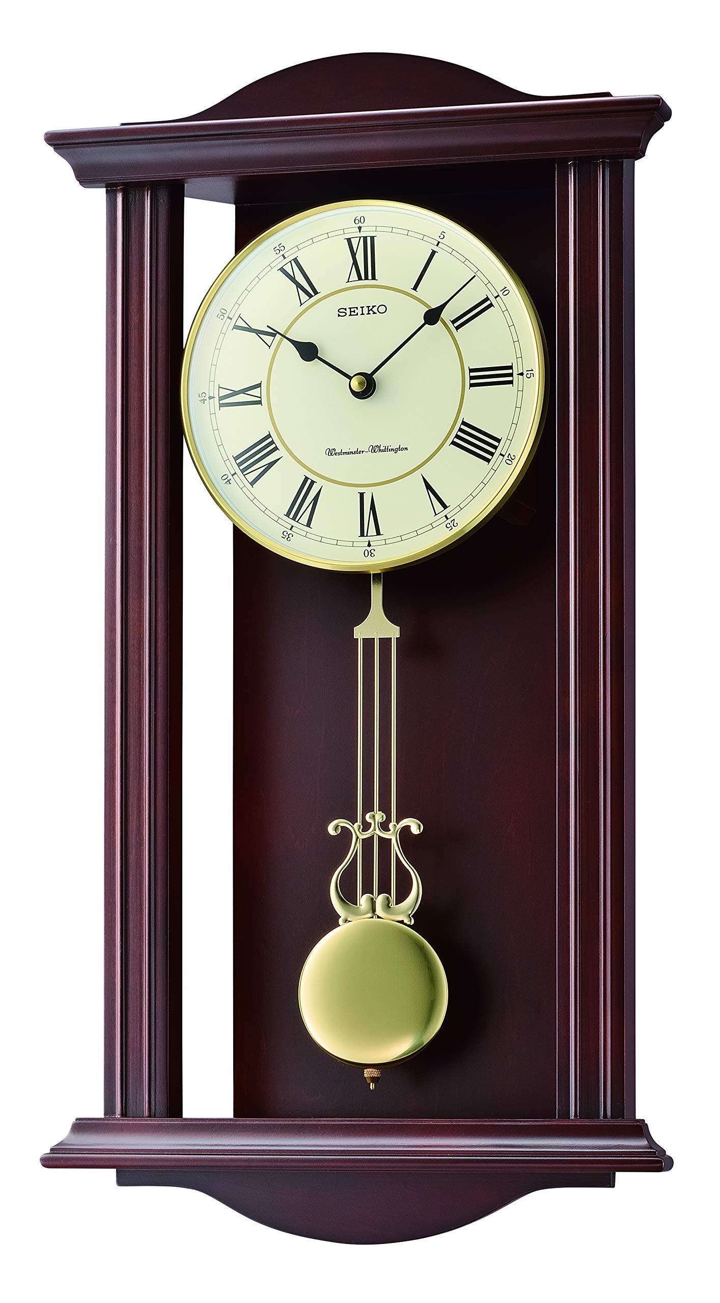 SEIKO Beautiful Brown Wooden Dual Chime (Westminster/Whittington
