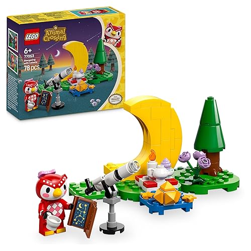 LEGO Animal Crossing Osservando le Stelle con Celeste, Giochi di Ruolo per Bambine e Bambini da 6 Anni, Giocattoli Spaziali con Telescopio e Animale, Regalo per gli Amanti del Sistema Solare 77053