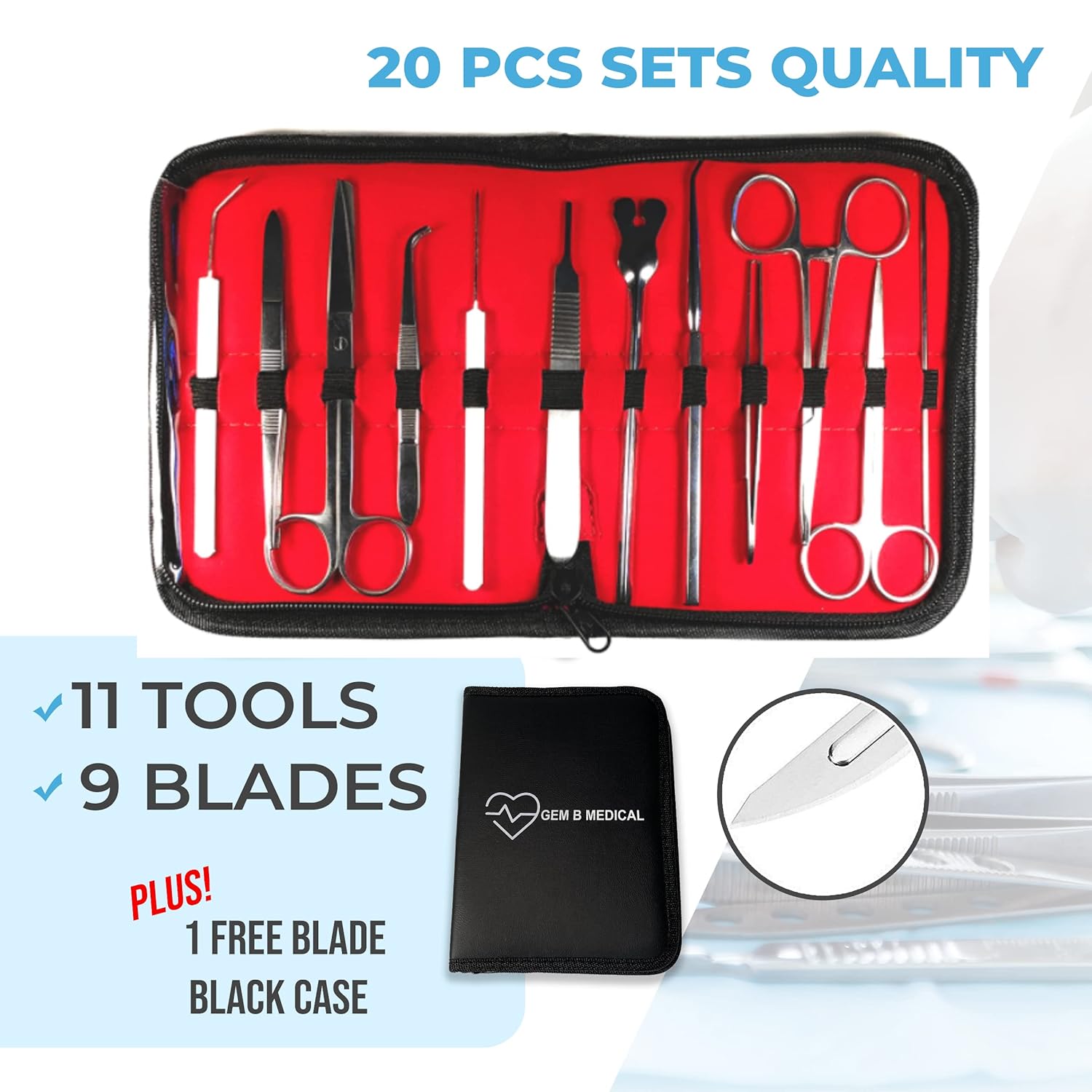 Buy 20 Pcs Dissection Dissecting Kit Set Tools for Advanced Medical