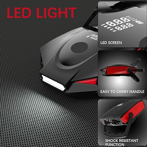 Miniatura 4 de Bomba de aire eléctrica SUP de alta presión de 50 PSI, función inteligente de inflado de doble etapa y apagado automático, función de desinflado,