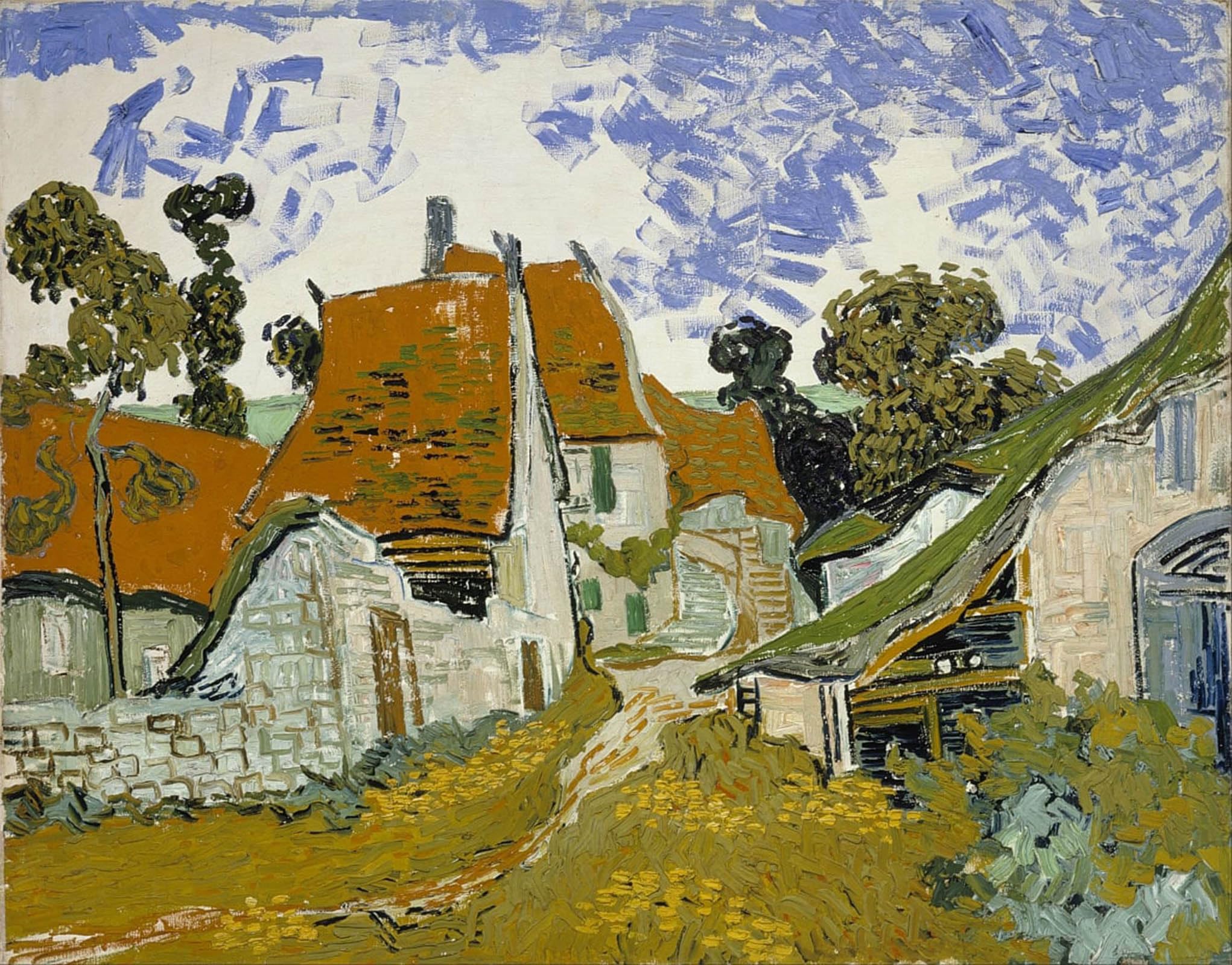 Impression Tableaux Graffiti Van Gogh d'Auvers sur Oise œuvre murale de salon - 5