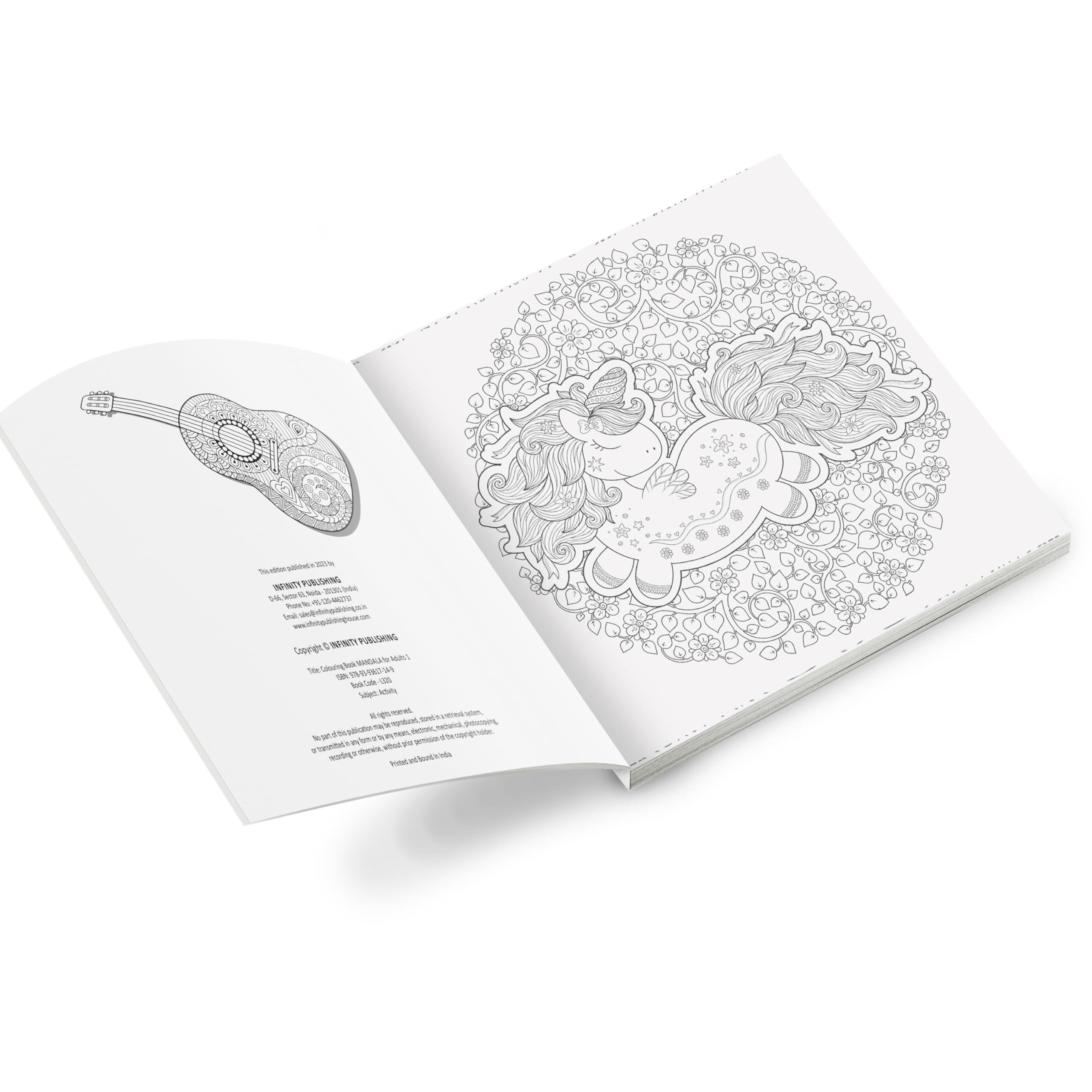 Mandala - Libro para colorear para adultos con hojas extraíbles (paquete de 2)