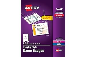Easily Customizable Avery Name Badges for Professional Identification (74459)