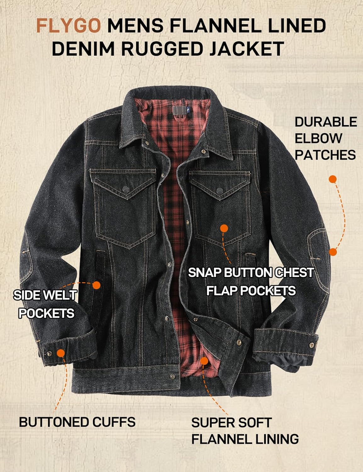 Flygo Jaqueta jeans masculina forrada de flanela, corte caubói, estilo ocidental, clássica, justa, vintage, resistente, casaco de caminhoneiro em promoção! Veja a oferta e mais achadinhos de Jaquetas & Casacos 3 Hoje é o melhor dia para comprar Flygo Jaqueta jeans masculina forrada de flanela, corte caubói, estilo ocidental, clássica, justa, vintage, resistente, casaco de caminhoneiro com aquele preço maroto! Promoção! Aproveite a oferta! 3