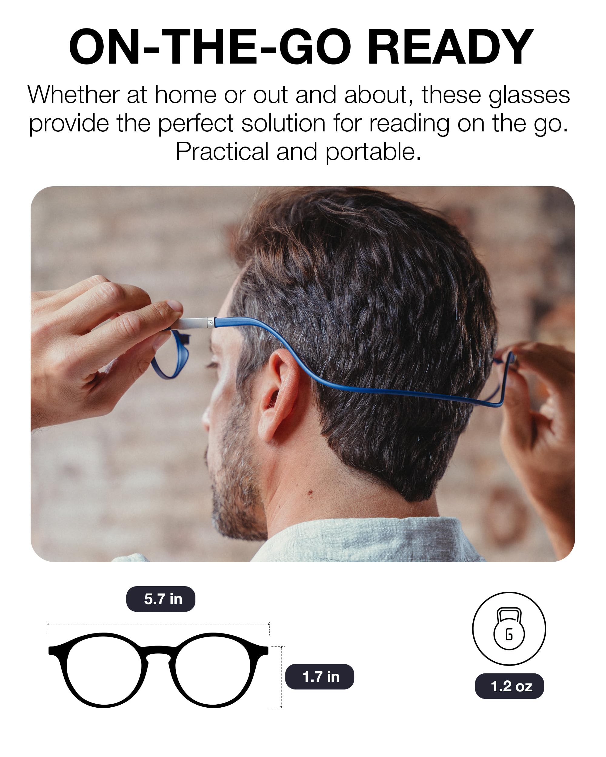 DIDINSKY Lunettes de lecture avec aimant et filtre anti-lumière bleue.Lunettes de lecture magnétiques avec correction visuelle pour hommes et femmes et verres antireflets.4 couleurs et 6 intensités de