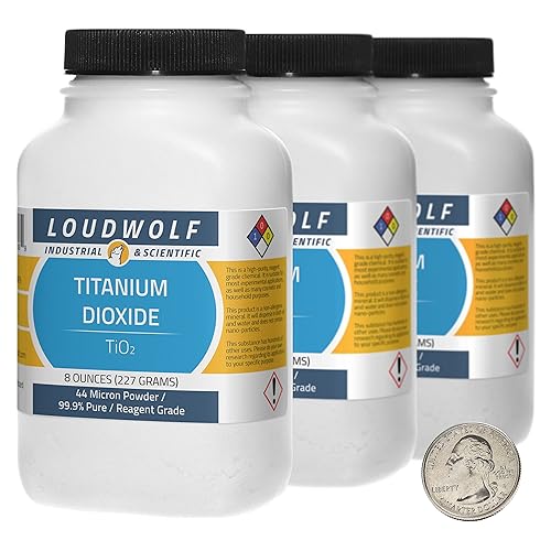 Dióxido de titanio/polvo fino, 24 onzas, 99.9% puro