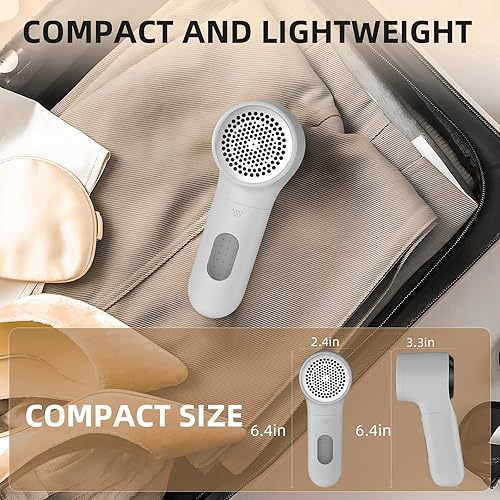 Miniatura 4 de Afeitadora de Tela, Removedor de Pelusas Eléctrico, Afeitadora de Pelusas Recargable, Esenciales Domésticos para Ropa, Tapicería, Muebles,