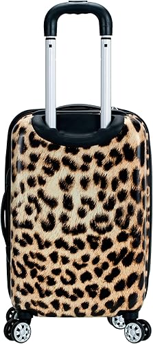 Miniatura 4 de Rockland - Equipaje Safari con carcasa rígida y ruedas, Leopard), F196-LEOPARD