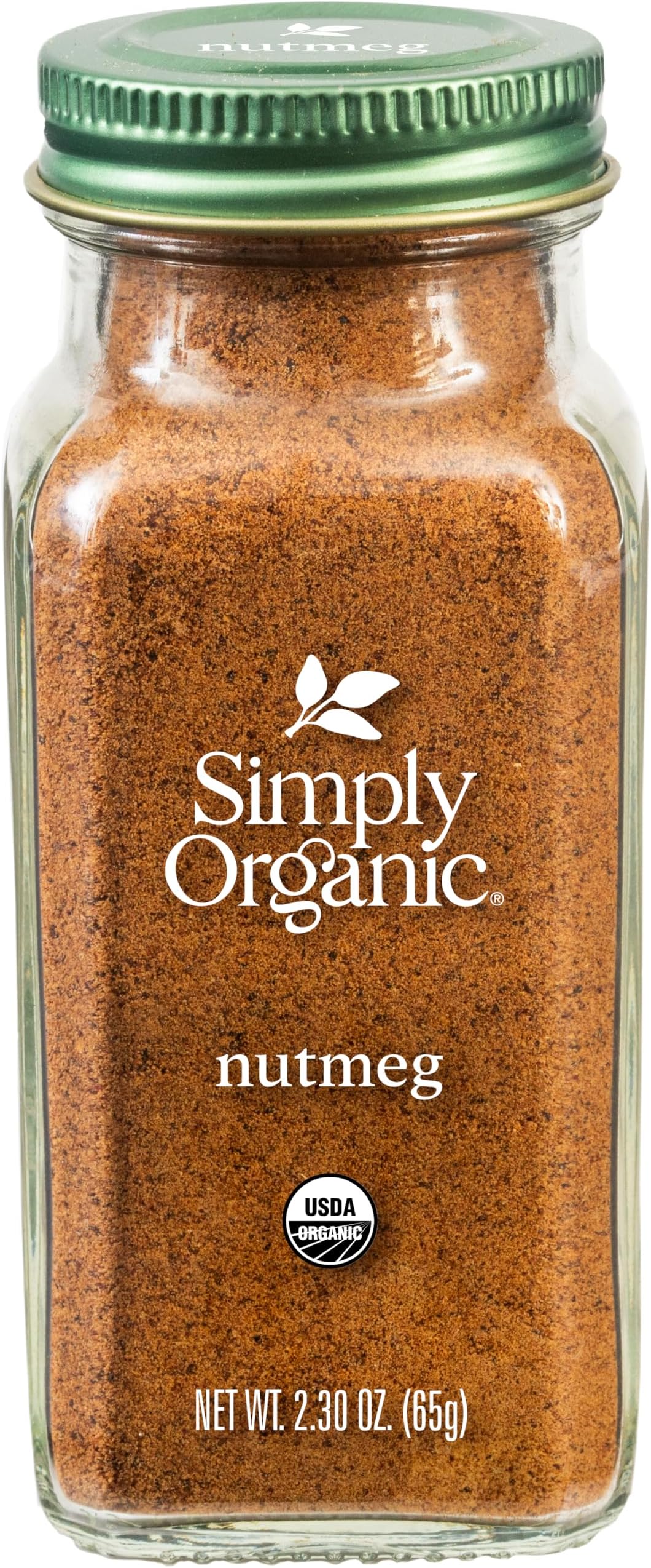 Simply Organic Pure Ground Nutmeg, 2.3 Ounce Jar, Aromatic, Subtly Spicy-Sweet Flavor, Kosher, No GMO, No ETO (Pack of 3)