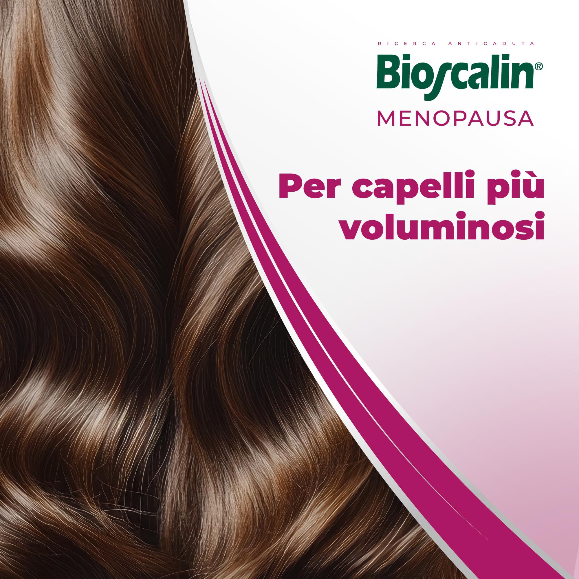 Bioscalin MENOPAUSA - Complemento alimenticio para cabello voluminoso, favorece la fuerza del cabello, uso 2 meses para mujer, sin gluten, 60 comprimidos