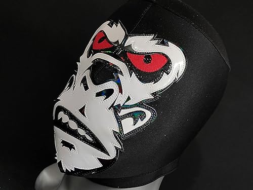 Miniatura 4 de MÁSCARA DE LUCHA DE LUCHA DE APE GORILLA LUCHADOR LUCHADOR LUCHA LIBRE MEXICANO BLANCO