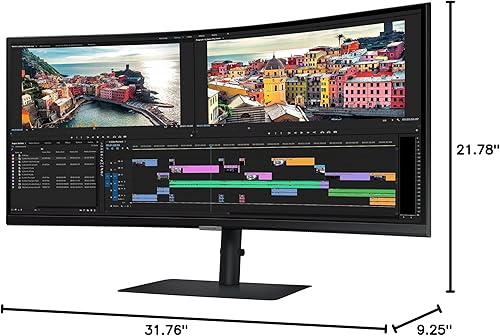 Miniatura 12 de SAMSUNG - Monitor curvo QHD ultraancho ViewFinity serie S65UA de 34 pulgadas, HDR10, 100Hz, 350 nit, USB- C, soporte ajustable, cuidado ocular
