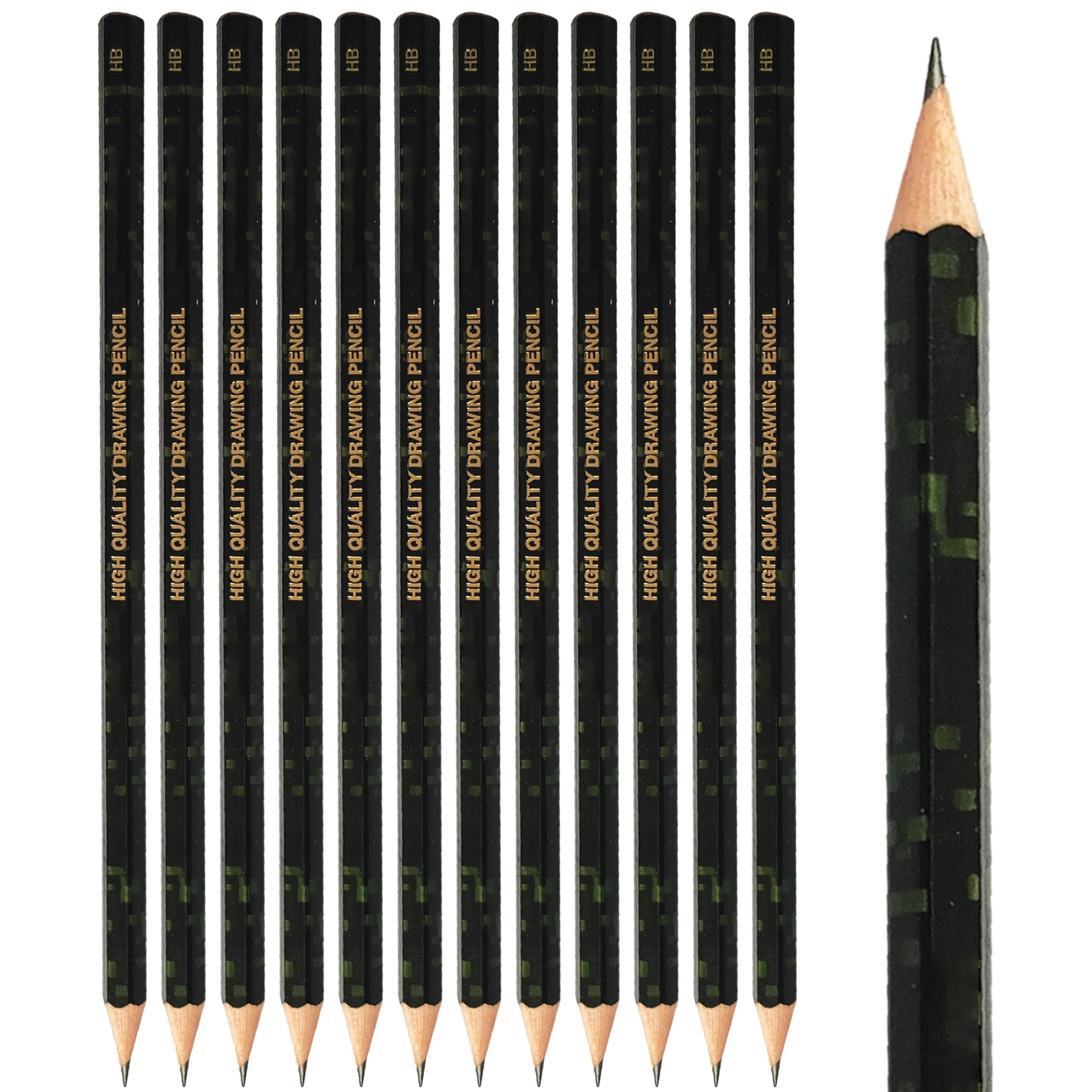 CamGRADE Drawing Pencils for Artists, HB Grade Sketching Pencils Set, Pack of 10, Drafting Shading Drawing Illustrations, Ideal for Artists, Students & Beginners, iZOFAX