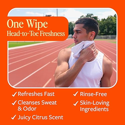 Miniatura 3 de Toallitas corporales HyperGo XL para mujeres y hombres – 30.5 cm x 30.5 cm Toallitas de limpieza corporal completas sin enjuague, 20