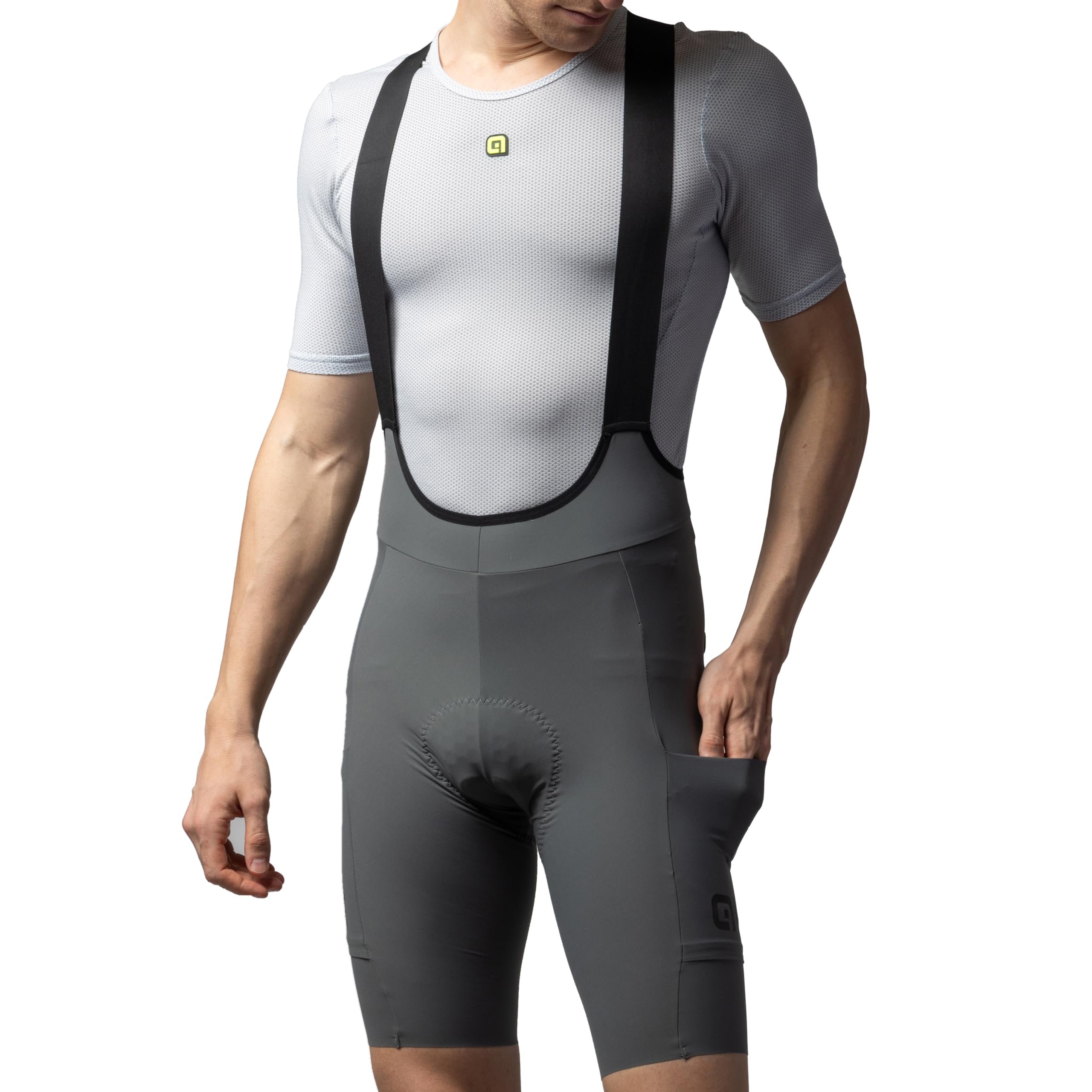 Alé Cycling Men's Off Road - Gravel Gravel-Pro Bib Shorts, Fango, S