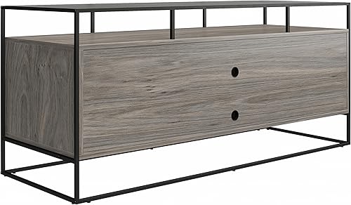 Miniatura 7 de Ameriwood Home Camley - Mueble moderno para TV de hasta 54 pulgadas, color roble gris Roble gris,Yeso