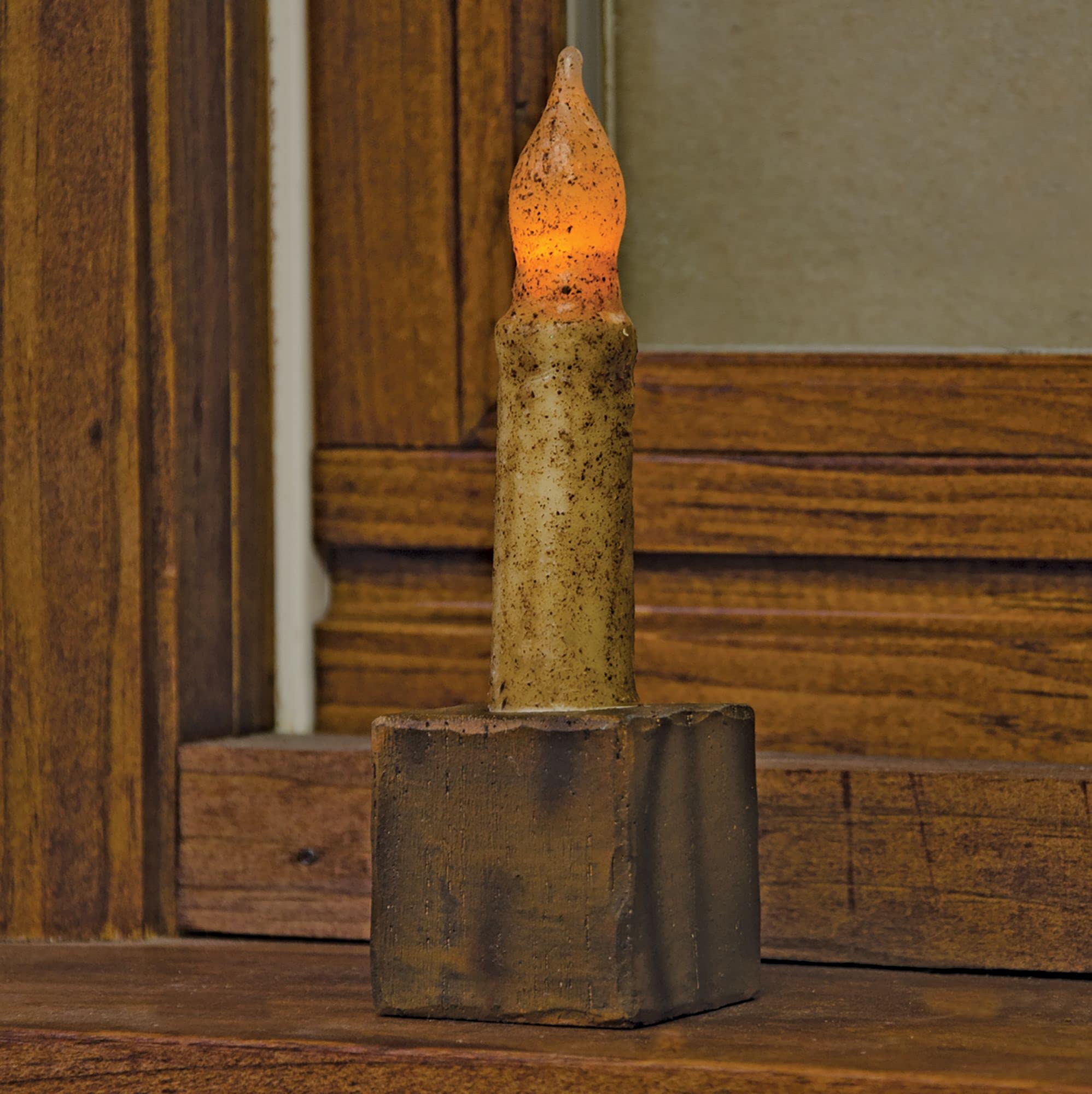 CWI Gifts 5-Piece Window Taper Block Set - 1.5 Inch Resin Candle Holders