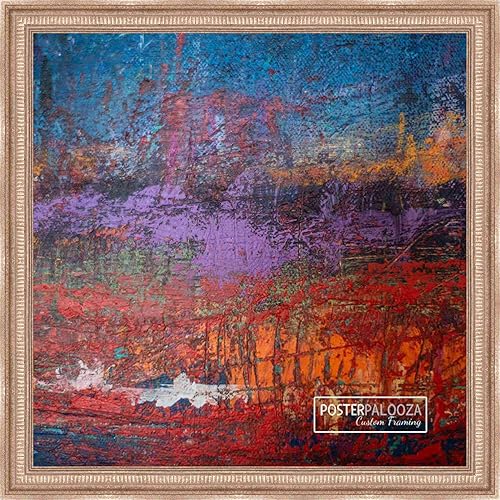 Miniatura 10 de Poster Palooza 24x40 Traditional Antique Silver Complete Wood Picture Frame with UV Acrylic, Backing, & Hardware