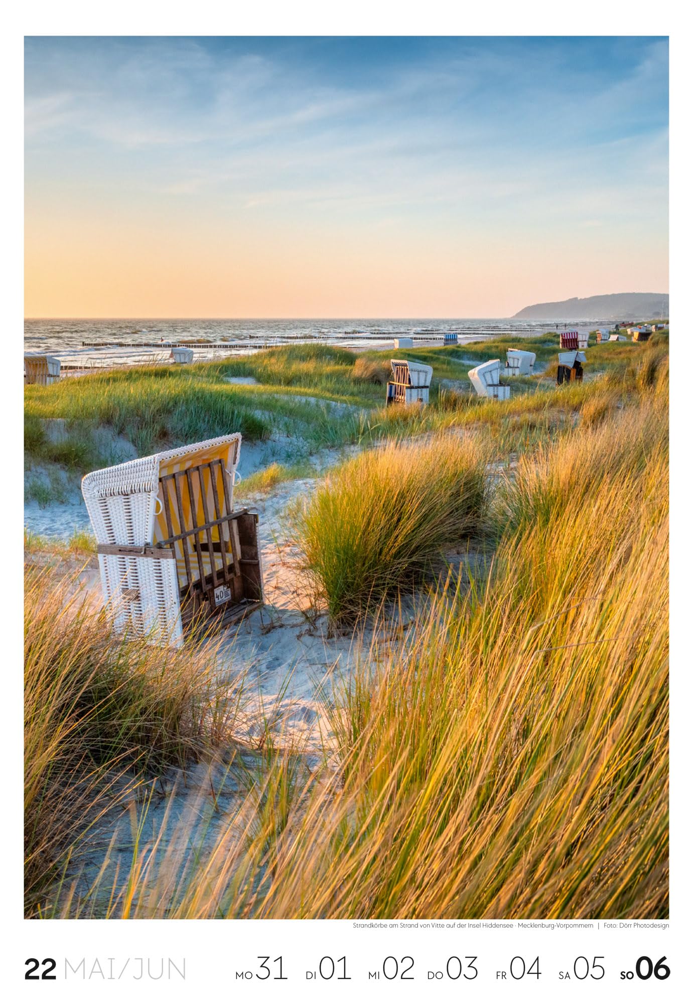 Küste Wochenkalender 2027: Meeres-Kalender mit 53 großformatigen Bildern im Hochformat (29x42 cm) | Strände der Ostsee und Nordsee in Deutschland