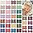 CLLOT Hair Clips, 70PCS Baby Girls Fully Lined Baby Bows Hair Pins Tiny 2\' Hair Bows Alligator Clips for Infants Toddlers in Pairs