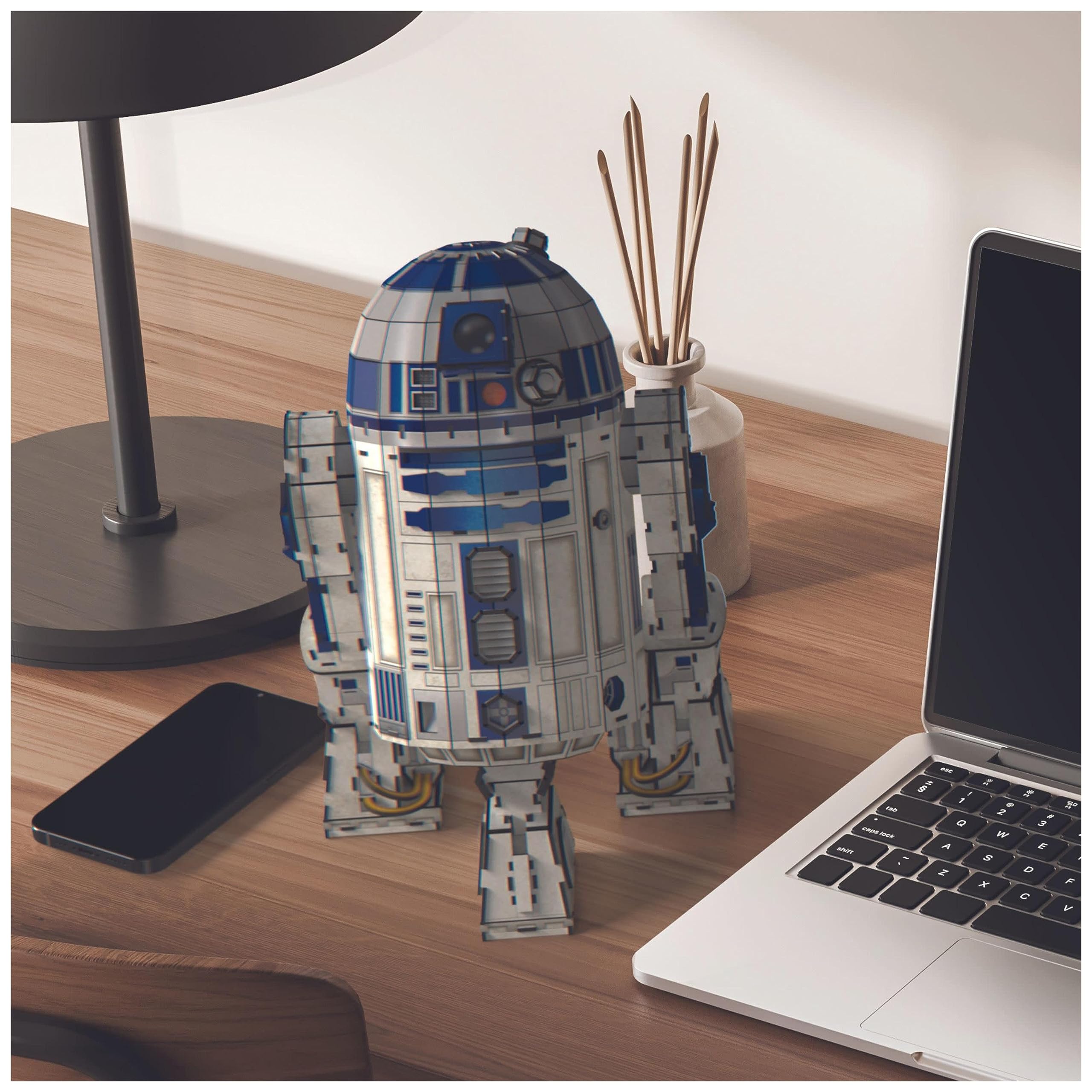 Puzz4D - Maqueta R2-D2 - Puzzle 3D Star Wars - Maquetas para Construir Adultos - Puzzles para Adultos y Niños - Juegos de Mesa - Juegos Infantiles - Juguetes Niños 12 Años +