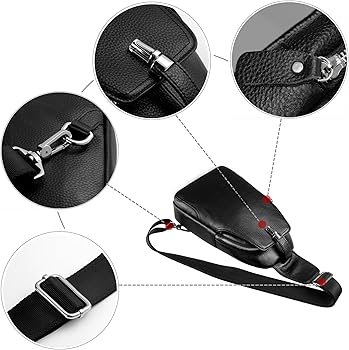 I　SLING BAG 1ldk ショルダー　ブラック Amazon.com: DK86 Genuine Leather Sling Bag for Women