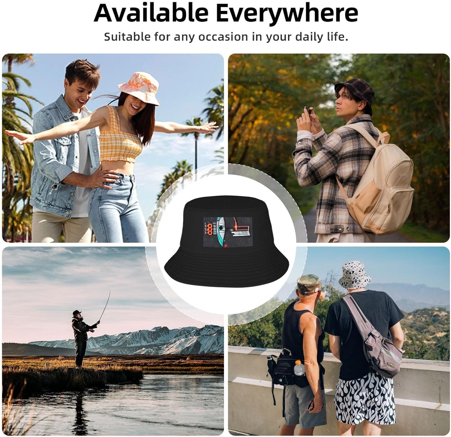 Darts Arrows Print Men Women Sun Hats for Wide Brim Uv Protection Fishing Hiking Outdoor Hats Black