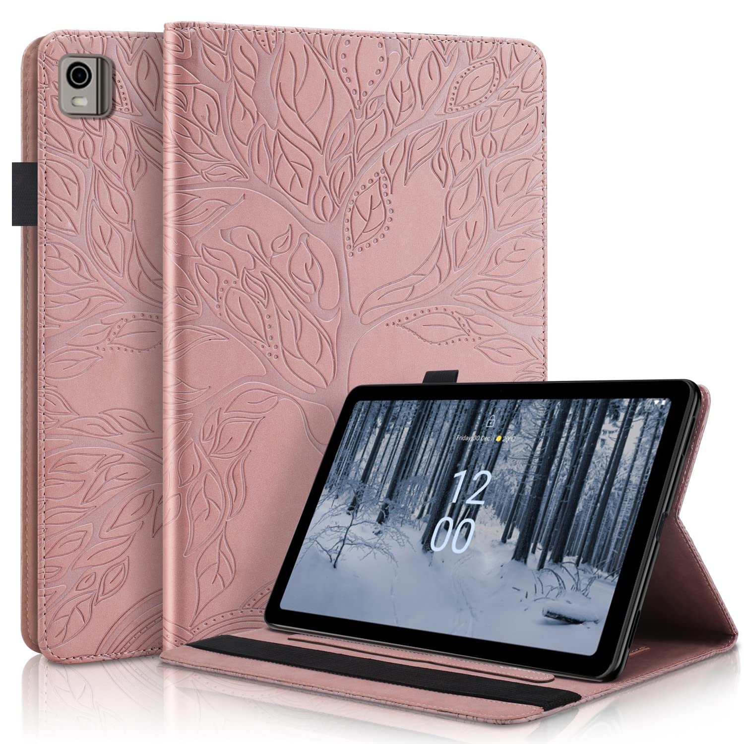 INSOLKIDON Tablet-Hülle Für HMD T21 10 Zoll – Slim PU Leder Mit Standfunktion & Auto Wake/Sleep