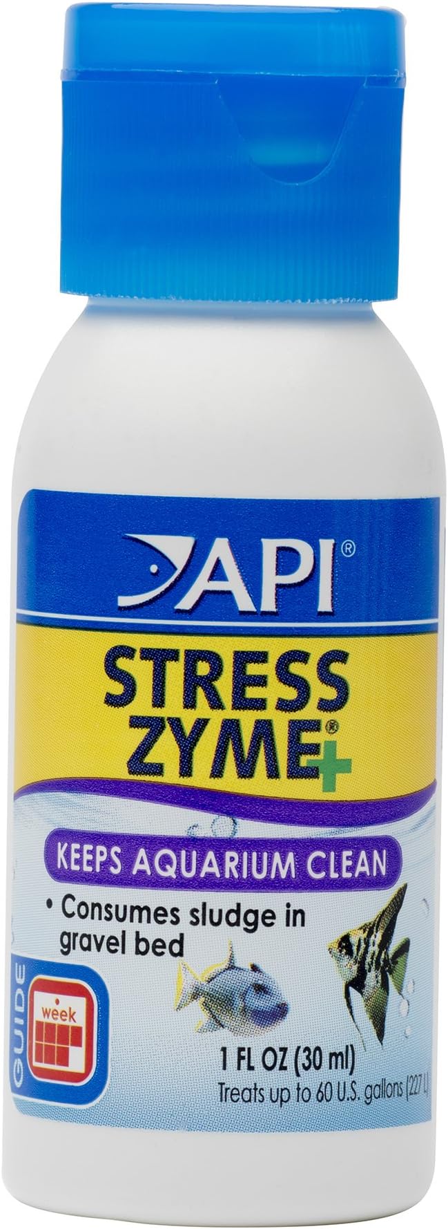 STRESS ZYME Freshwater and Saltwater Aquarium Cleaning Solution 1-Ounce Bottle