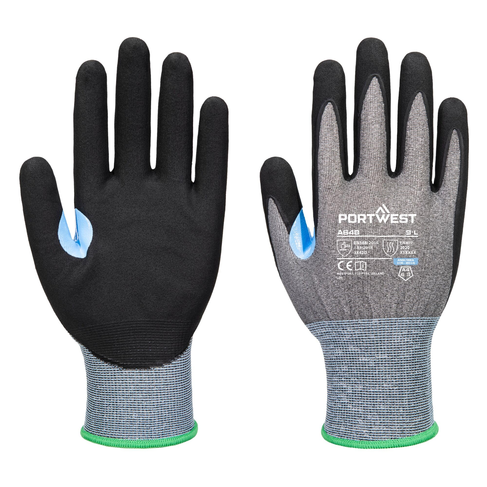 Portwest A648 CS Cut D21 Nitrile Work Safety Gloves Touchscreen