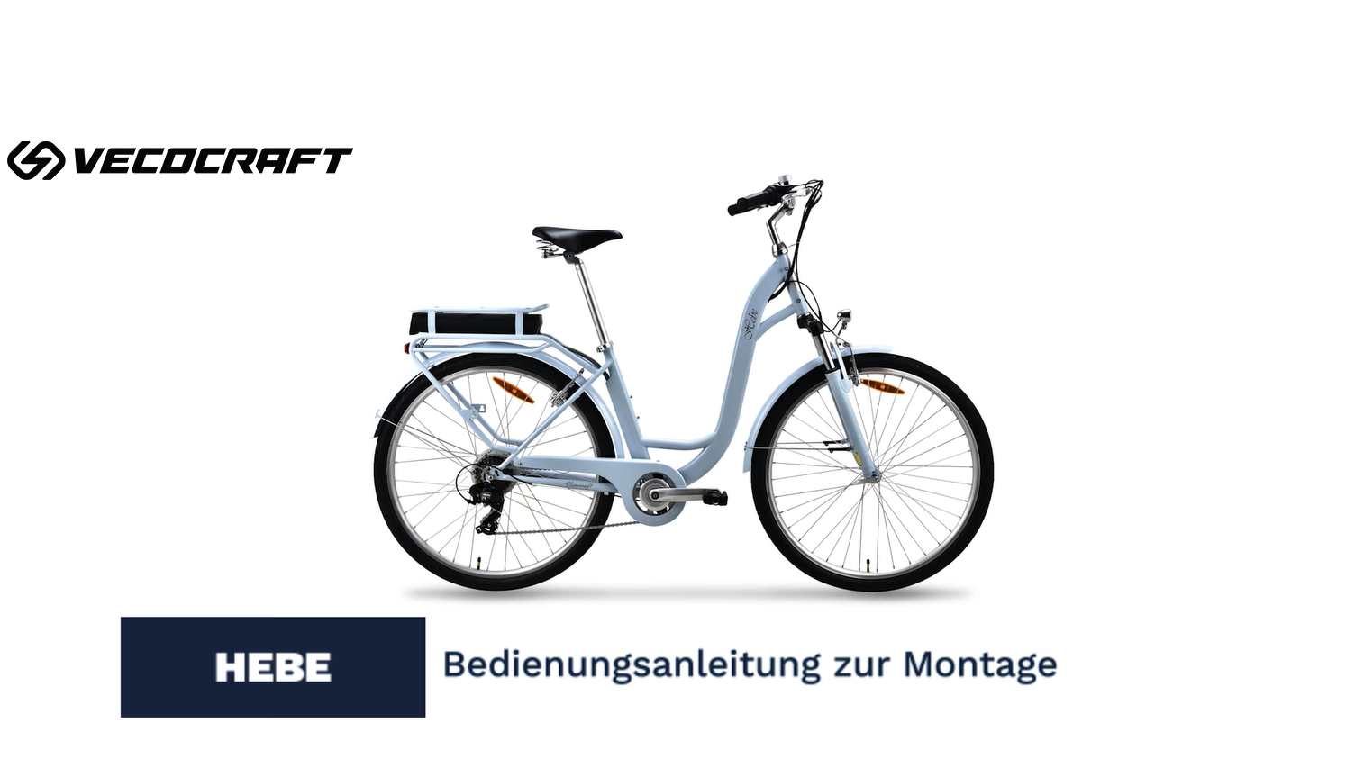 VecoCraft E-Bike City Elektrofahrrad für Herren und Damen 28 Zoll 7-Gang-Modus 3 Fahrmodi mit 10 Ah Akku 36V 250W Heckmotor RH 46 cm (Minzgrün) Sport & Freizeit