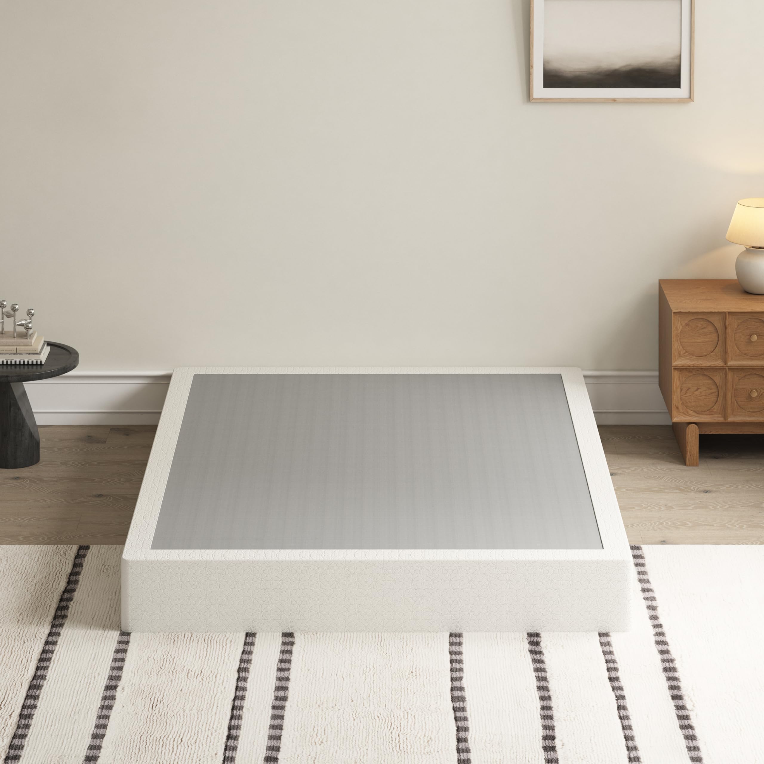 - 9 Inch Box Spring for Full Bed Bases - Heavy Duty Metal Mattress Foundation with Fabric Cover,High Profile Full Box Spring Only,3000 lbs,Noise Free,Easy Assembly