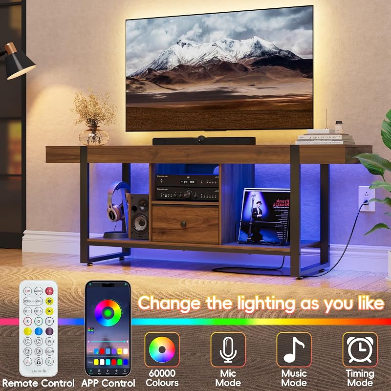 TV Stands Entertainment Center for Living Room - TV Console for 75 Inch TV image 4