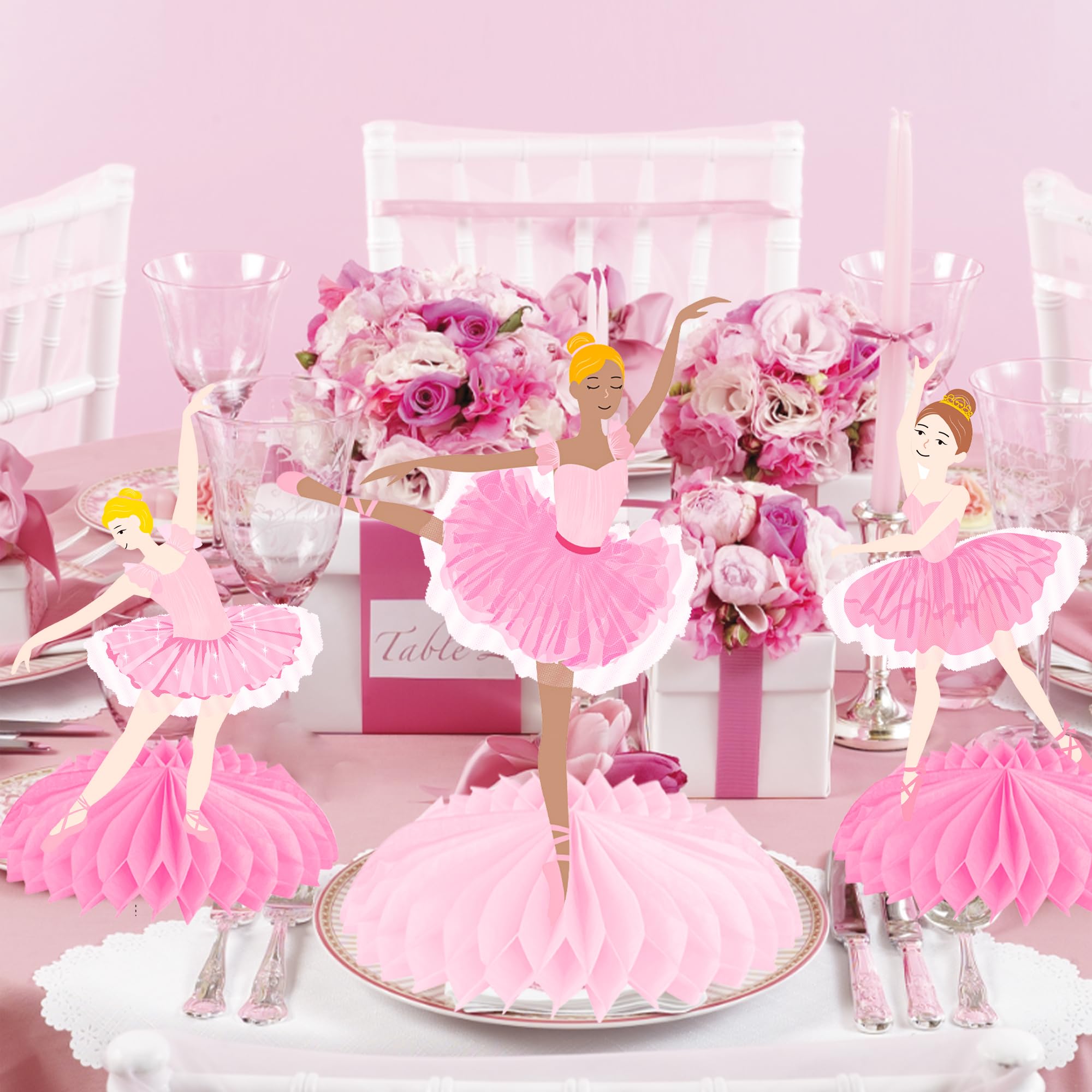 NEW‎ Vintage Birthday Party Decor LOT Ballerina Ballet Dance Centerpiece Die Cut Printable Ballerina Big Decor Cutout, Ballet Birthday Party  main image 2