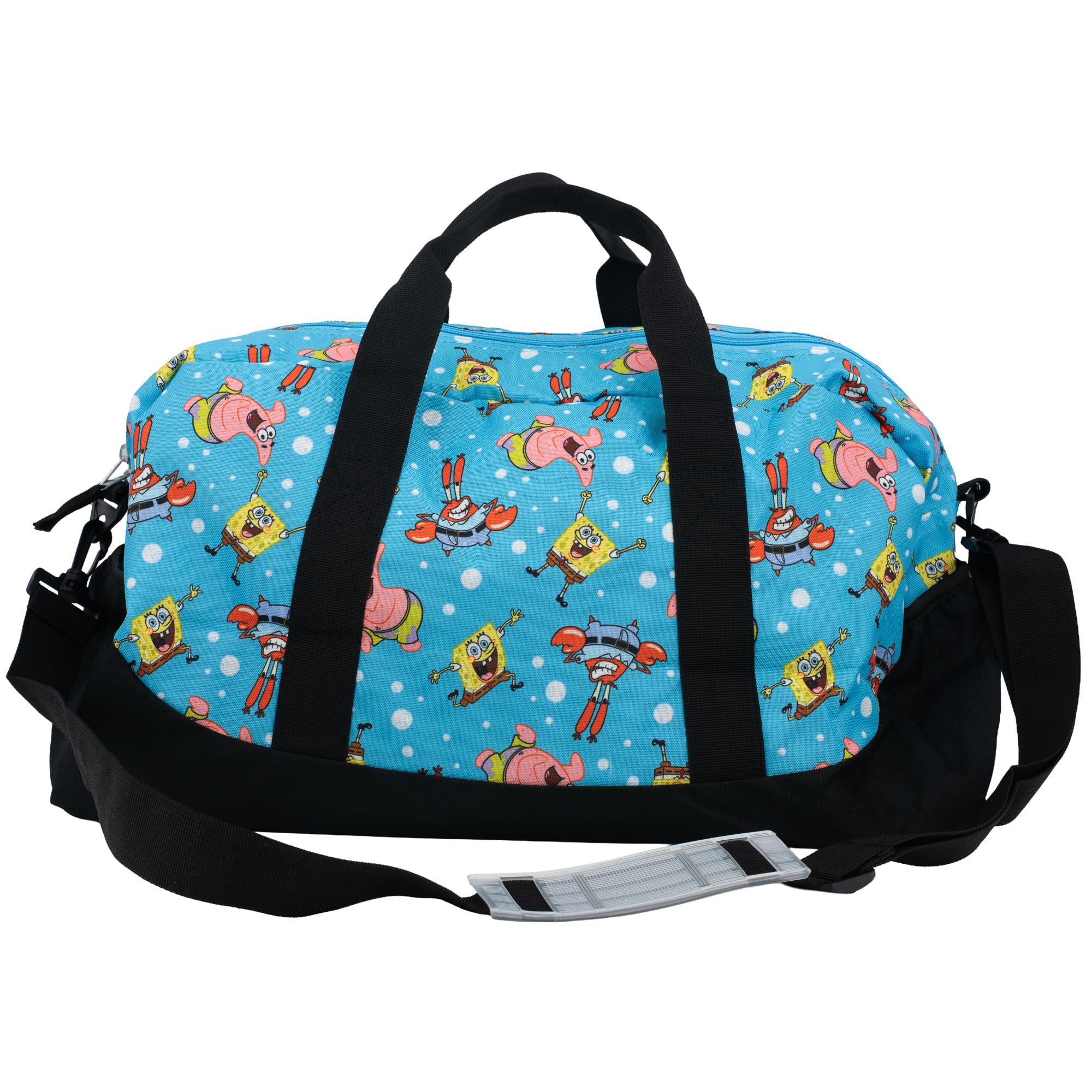 Reisetasche mit Figuren, 40 cm Tasche für Übernachtungen und Wochenendtrips für Mädchen, auch als Tanztasche geeignet., Spongebob, 16" x 10" x 6.5"