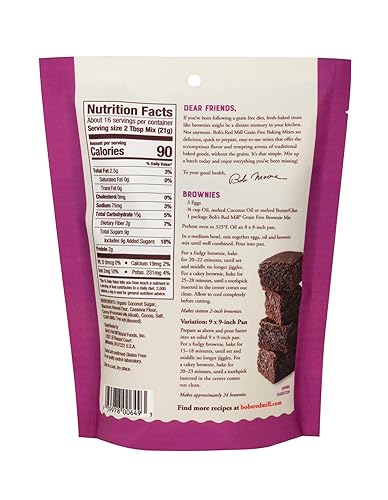 Miniatura 3 de Bob's Red Mill Mezcla de brownie sin granos, 12 onzas (paquete de 5) - Sin OMG, sin granos, apta para paleo, Kosher