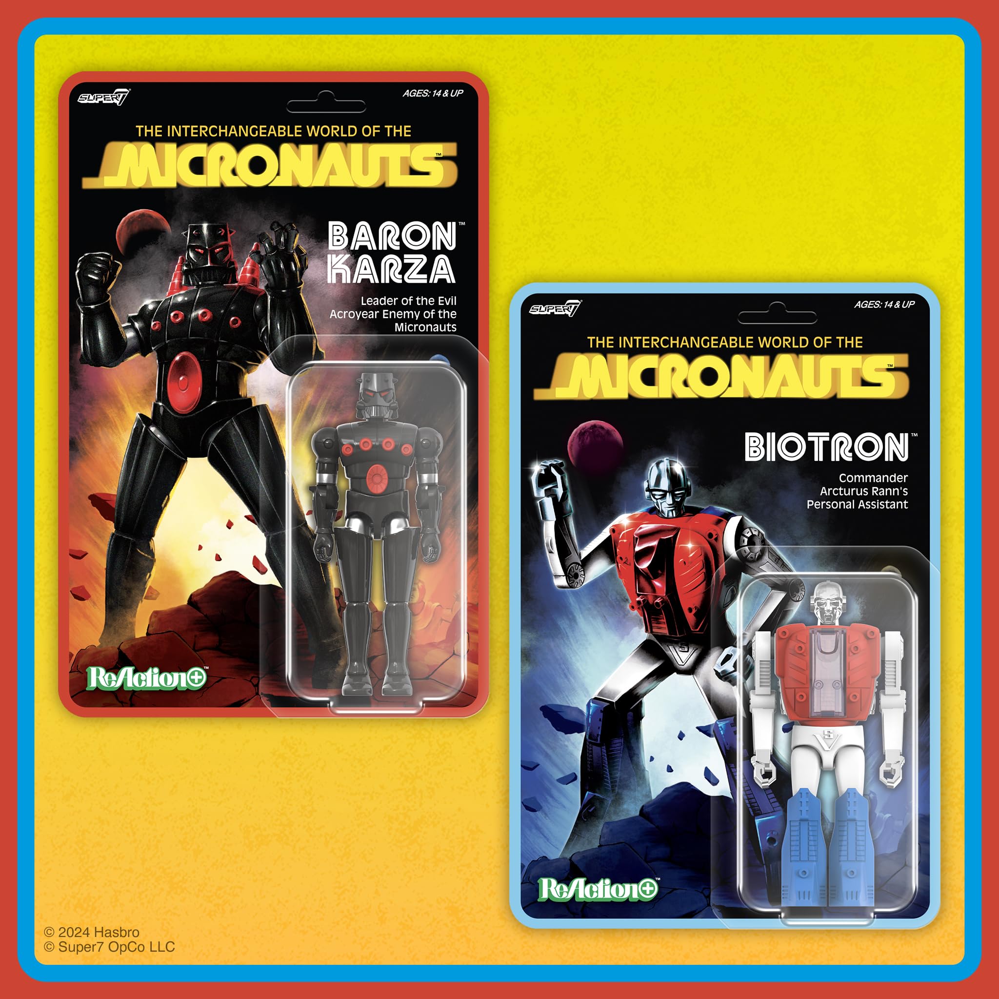 Amazon.com: Super7 Reaction+ Micronauts Biotron - 3.75