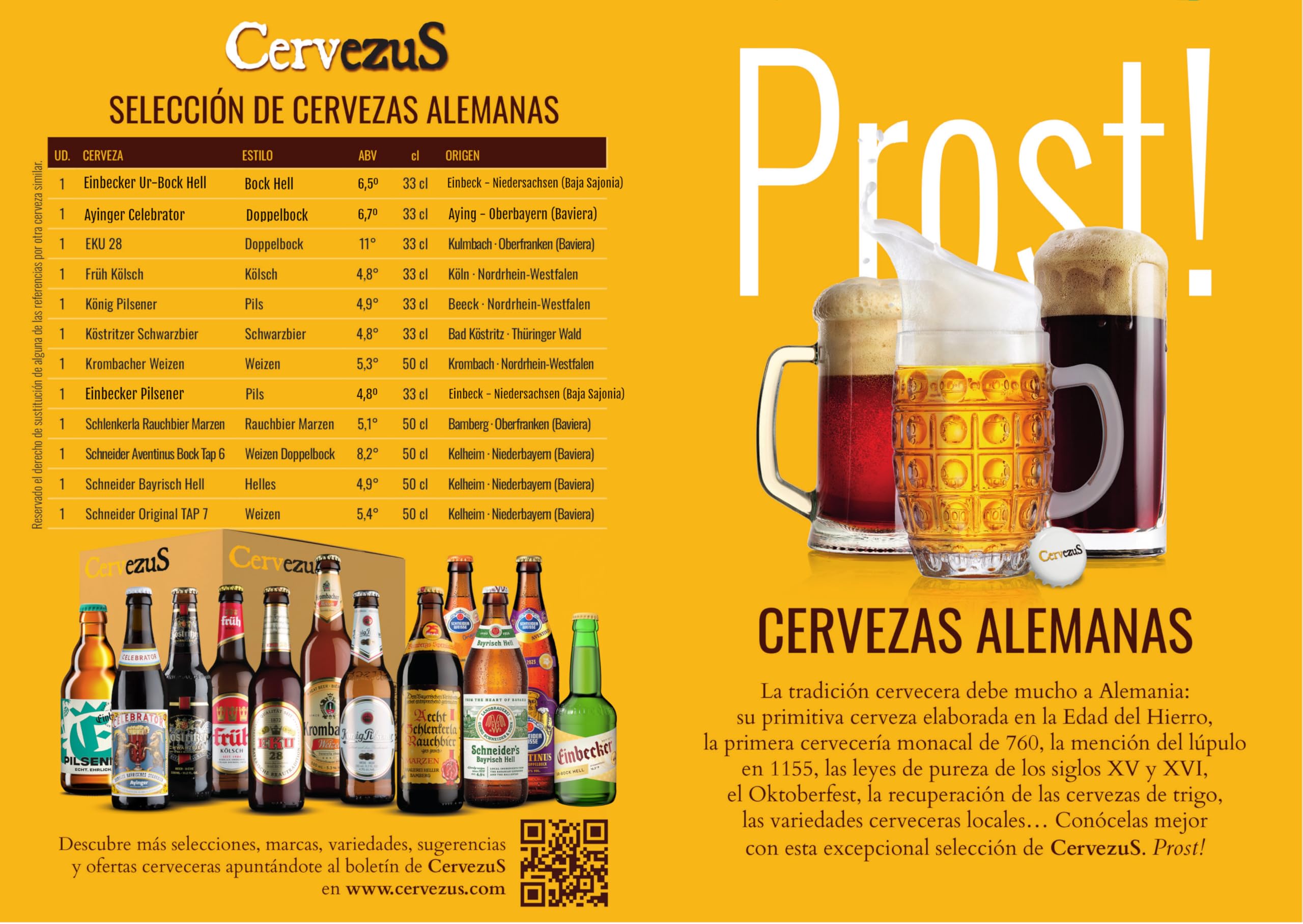 Cervezas Alemanas (Pack 12 variedades) - Cerveza Alemana - Pack Cervezas Alemana - Cervezas del Mundo Regalo - Pack Cervezas del Mundo Regalo - Cervezas del Mundo - Regalo Cervecero - Cerveza Regalo