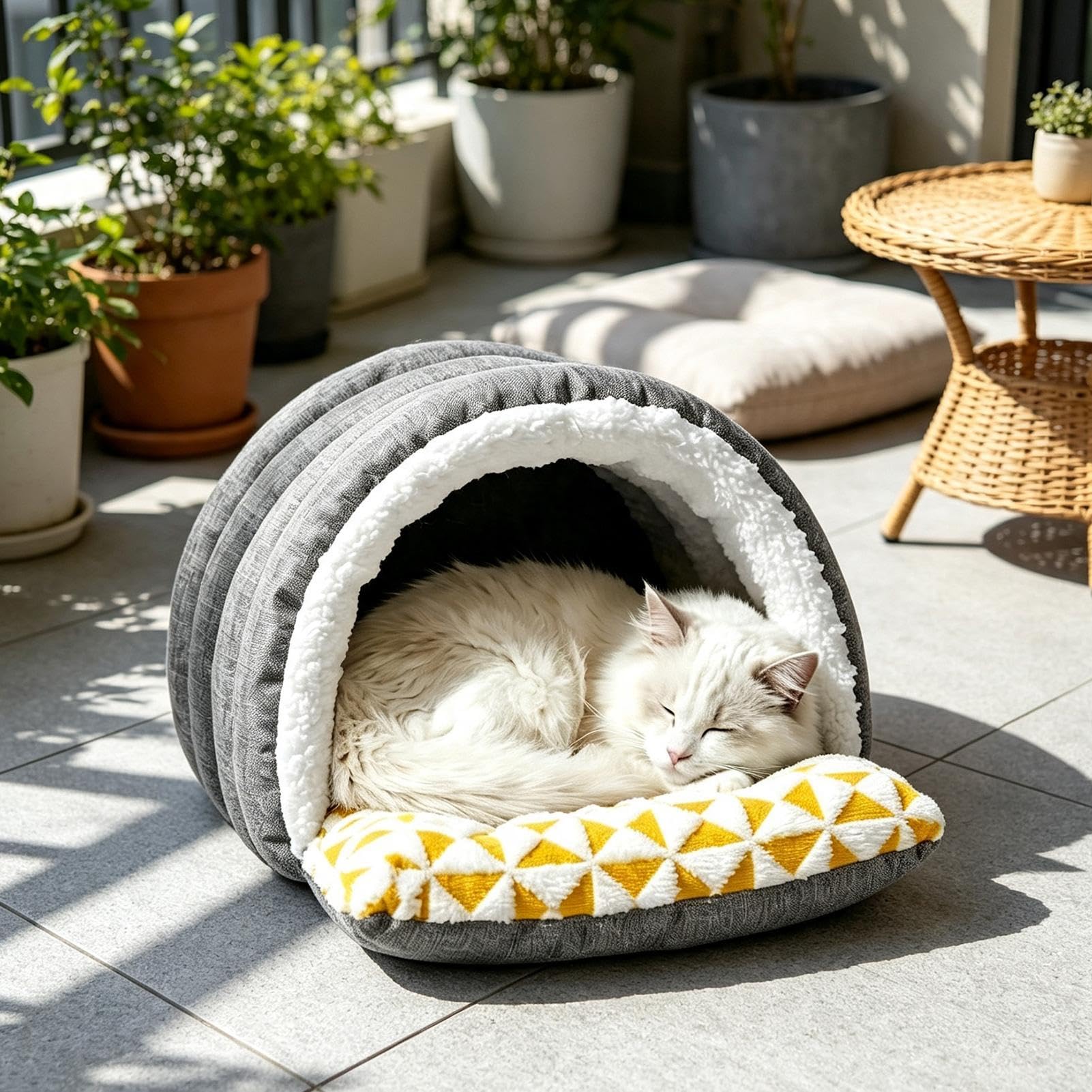 Cuccia Calda Gatti Invernale Caldo Chiuso Termico Rifugio Animali | Cuccia Interna Chiusa Per Cani Adatto A Hotel, Uso Interno, Casa, Camera Da , Soggiorno, Appartamento E Balcone