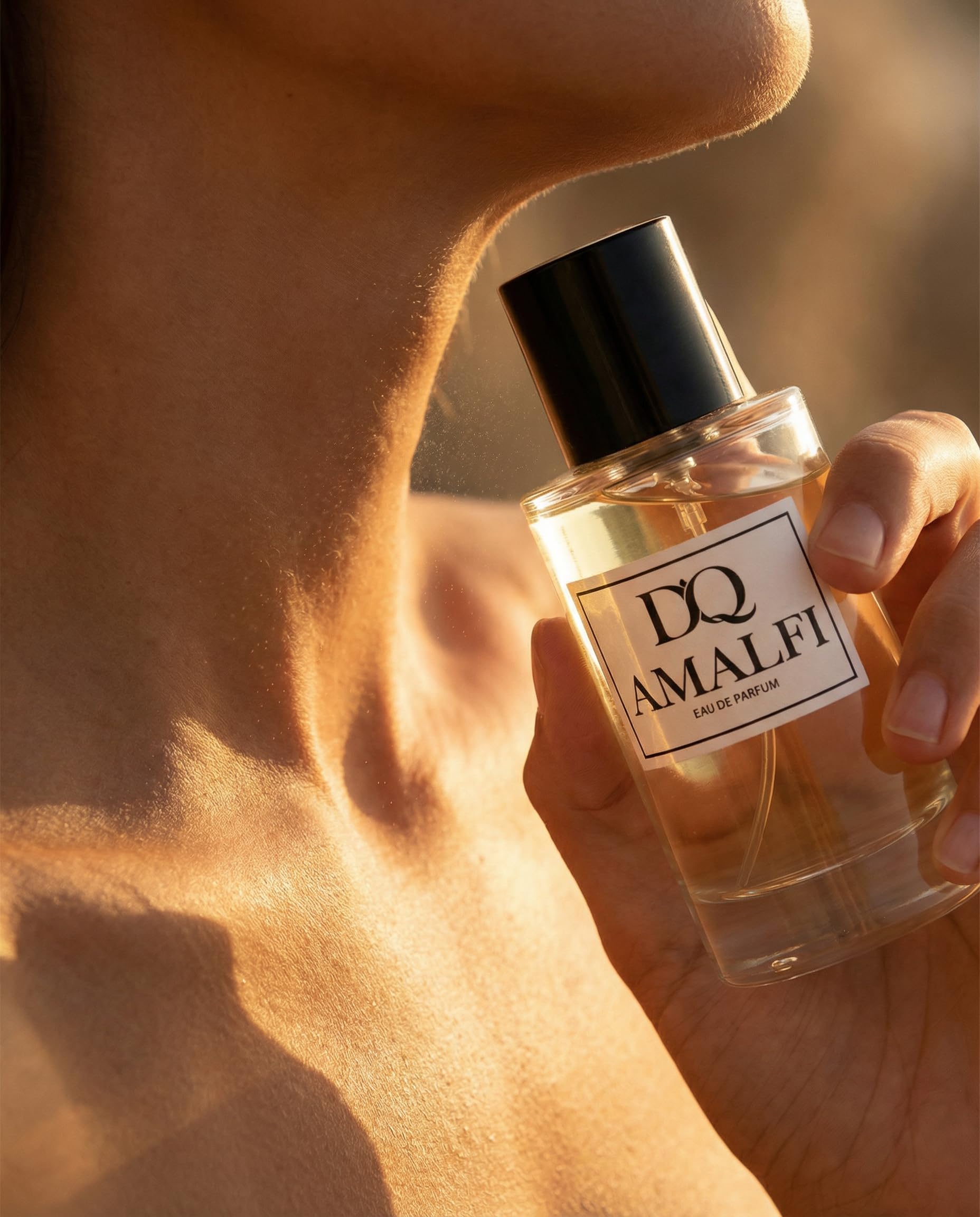 D'QAR Amalfi Eau de Parfum 50 ml – Unisex Parfüm für Damen & Herren – Mediterraner Zitrusduft mit Mandarine, Zitrone, Minze und Bergamotte