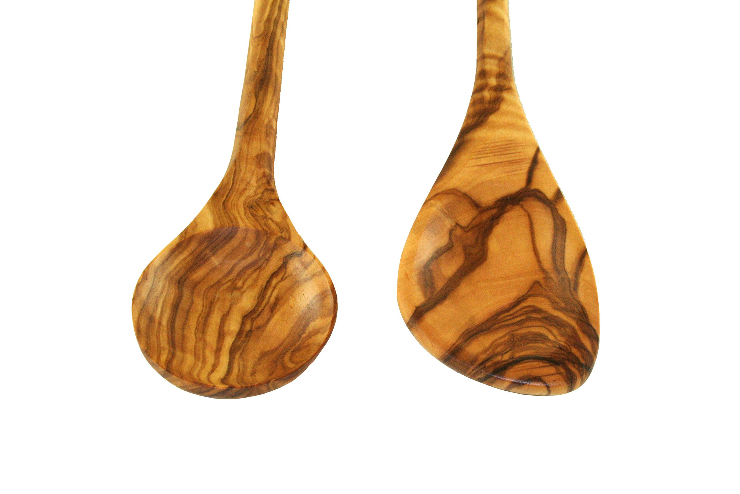 DAS OLIVENHOLZBRETT® / Brotzeitbreit Olivenholz oval/Frühstücksbrett aus Holz oval/Schneidebrett