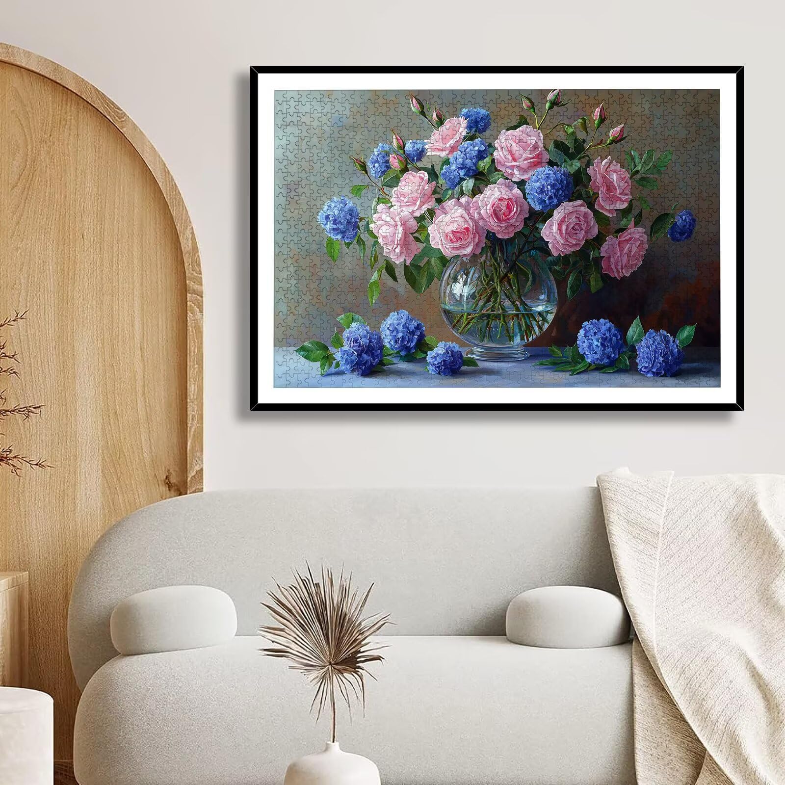 Puzzle 6000 Pezzi Rosa, Puzzle Fiore 6000 Pezzi Arte per Adulti e Bambini, Misura: 179.5x105.5 cm, Puzzles Legno per Adulti con Squisita Scatola di Imballaggio, Idea Regalo Donna, Regalo Uomo, -7265